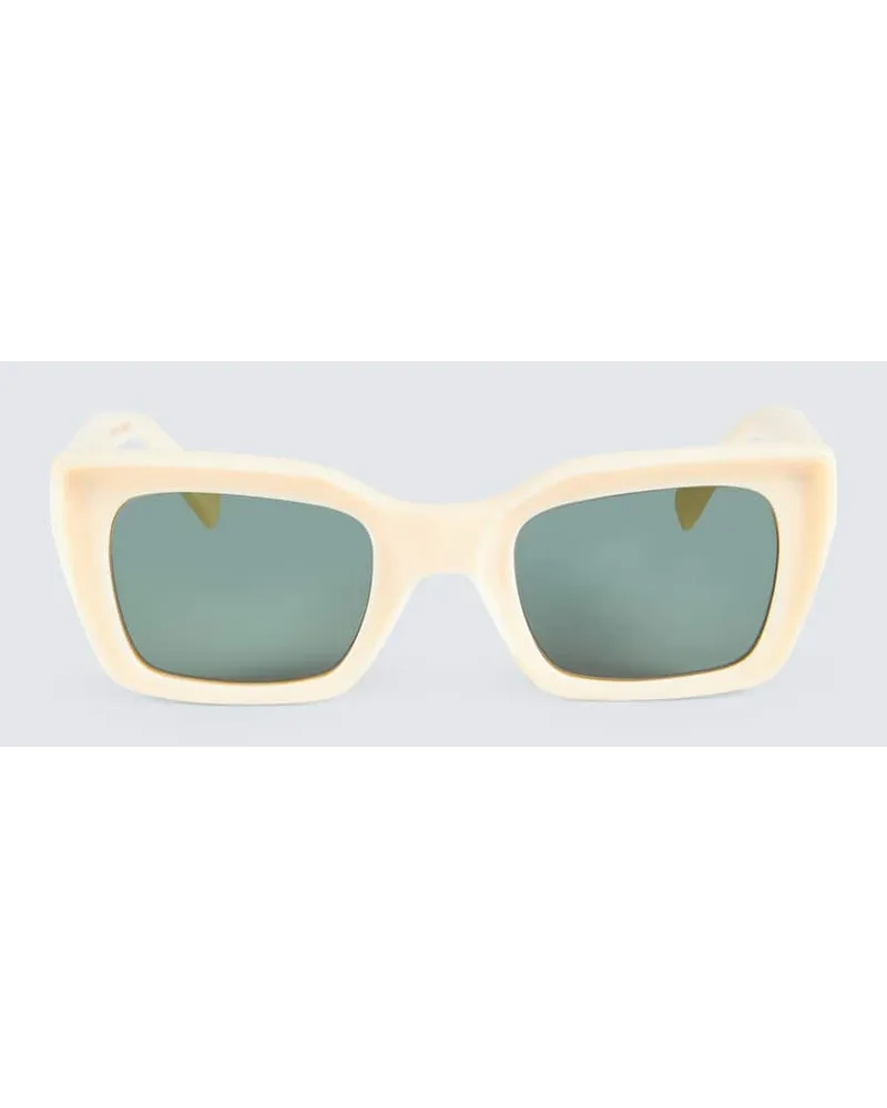 Undercover Occhiali da sole squadrati Bianco