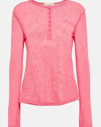 Ulla Johnson Top Johanna in cotone Rosa