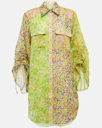 ALEMAIS Alémais Camicia oversize con stampa floreale Multicolore