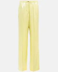 Jil Sander Pantaloni in raso Verde