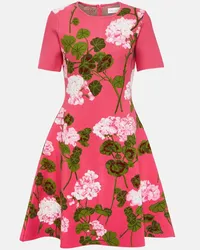 Oscar de la Renta Miniabito in jacquard floreale Rosa