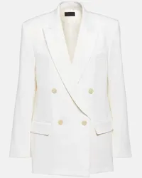 Nili Lotan Blazer doppiopetto Pimpton in lana vergine Bianco