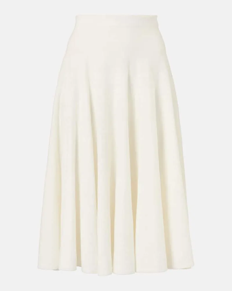 The Row Gonna midi Jaliah in misto lino e cotone Bianco