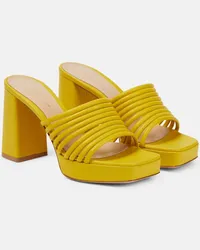 Gianvito Rossi Sandali Lena 95 in pelle Giallo