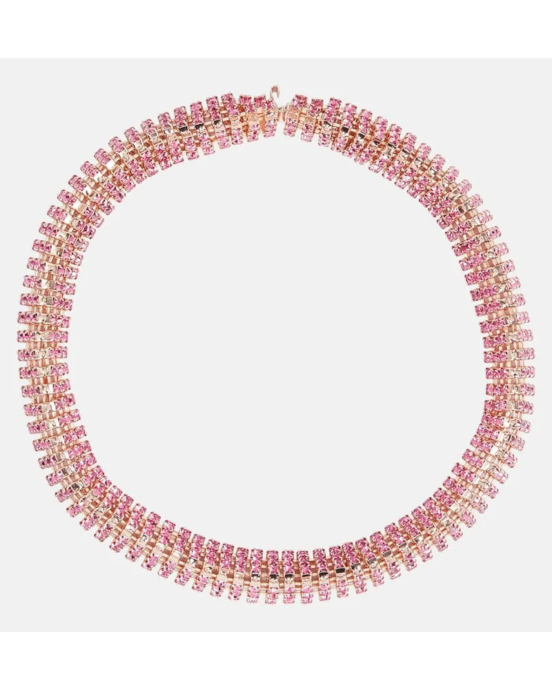 Magda Butrym Collana con cristalli Rosa