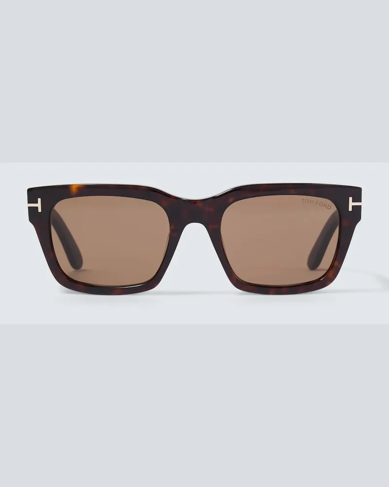 Tom Ford Occhiali da sole squadrati Andy-02 Marrone