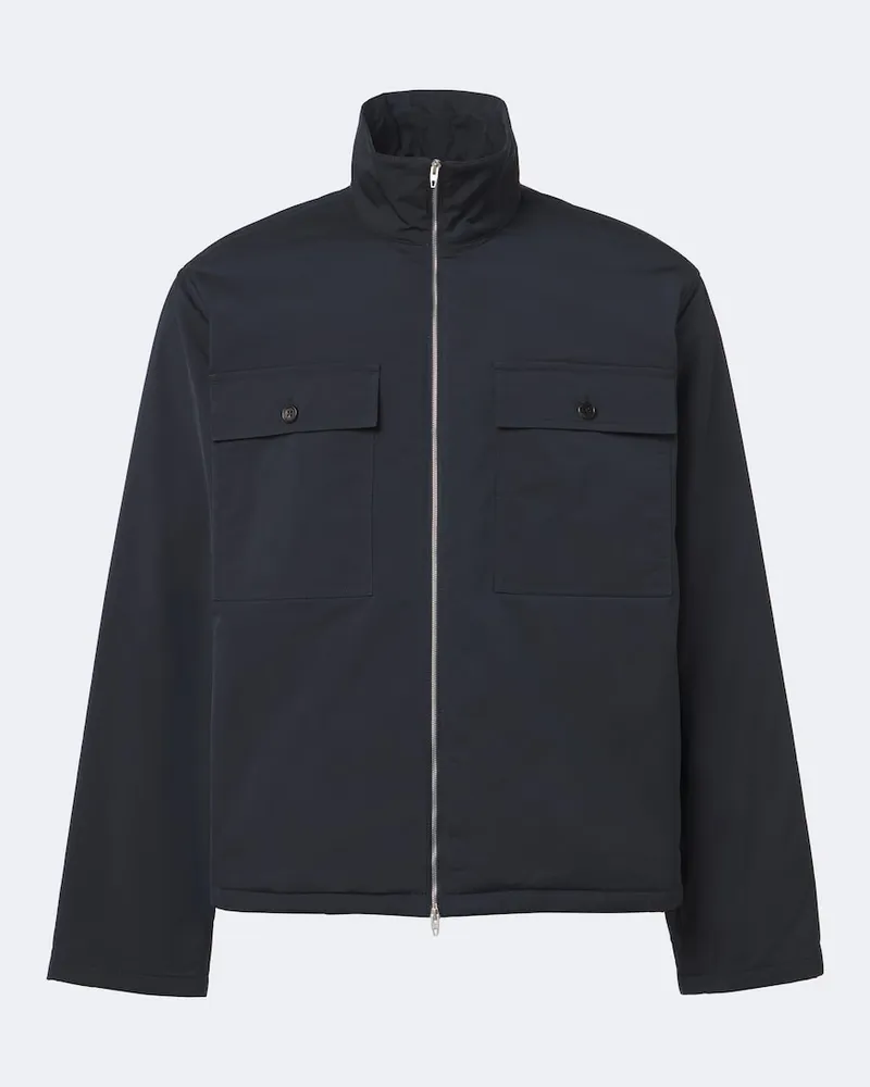 Jil Sander Giacca in tessuto tecnico Nero