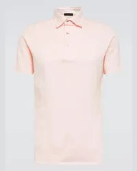 Loro Piana Polo in cotone piqué Rosa