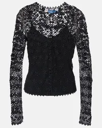 Ralph Lauren Top in pizzo di cotone Nero