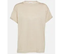 T-shirt in cashmere e seta