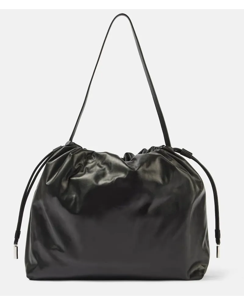 The Row Borsa a spalla Angy in pelle Nero