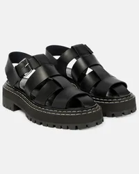 Proenza Schouler Sandali in pelle con platform Nero