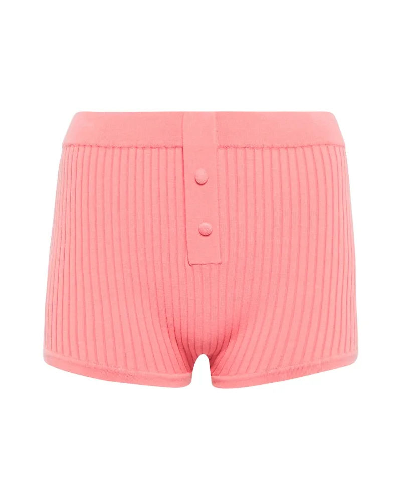 Live The Process Shorts Boy in maglia a coste Rosa