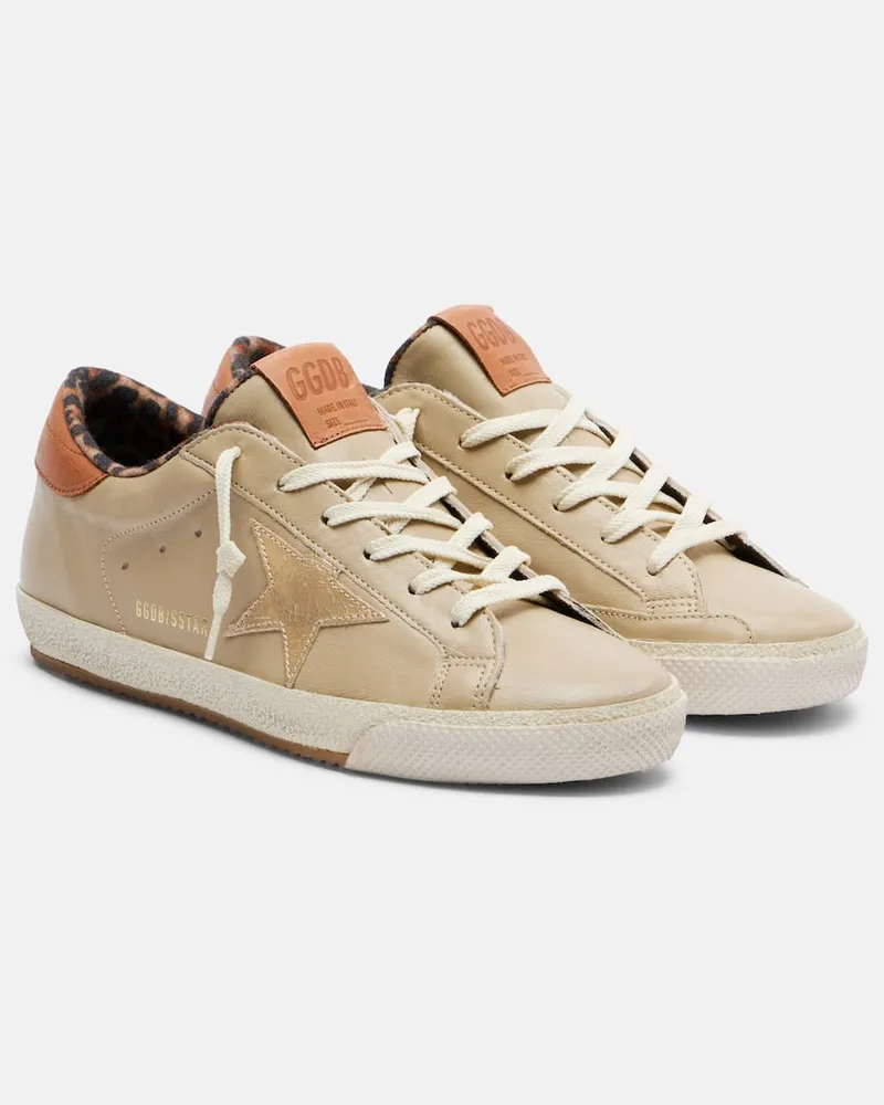 Golden Goose Sneakers Super-Star in pelle Beige