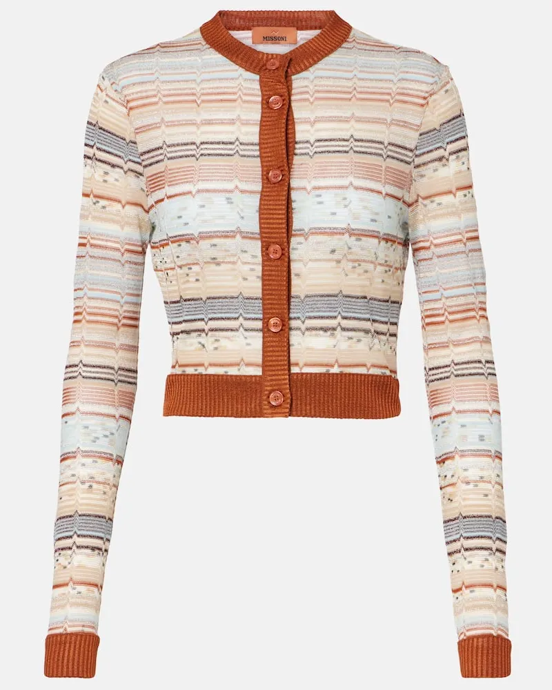 Missoni Cardigan a zig-zag con lamÃ Multicolore