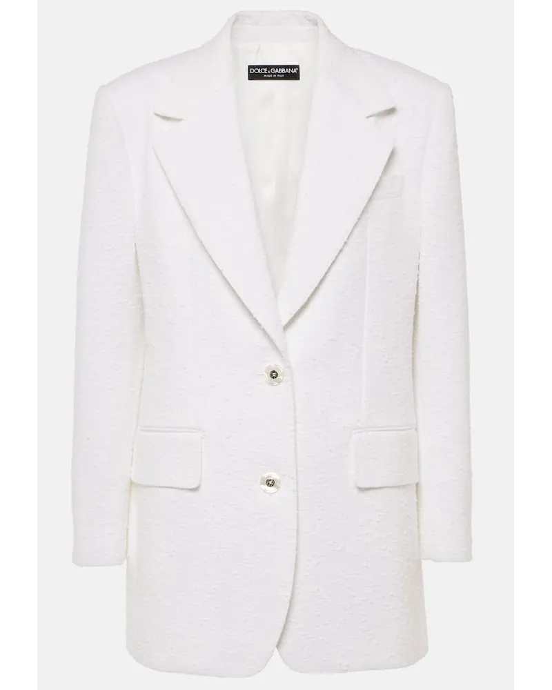 Dolce & Gabbana Blazer in tweed Bianco