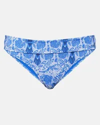 Heidi Klein Slip bikini Lake Como con stampa Blu