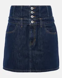 RE/DONE Minigonna a vita alta Corset di jeans Blu