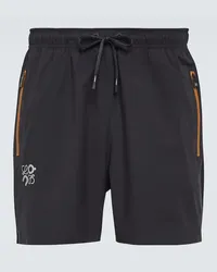 Loewe x On - Shorts in tessuto tecnico Nero