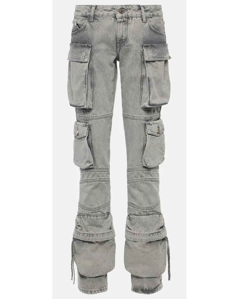 ATTICO Jeans cargo regular a vita bassa Grigio