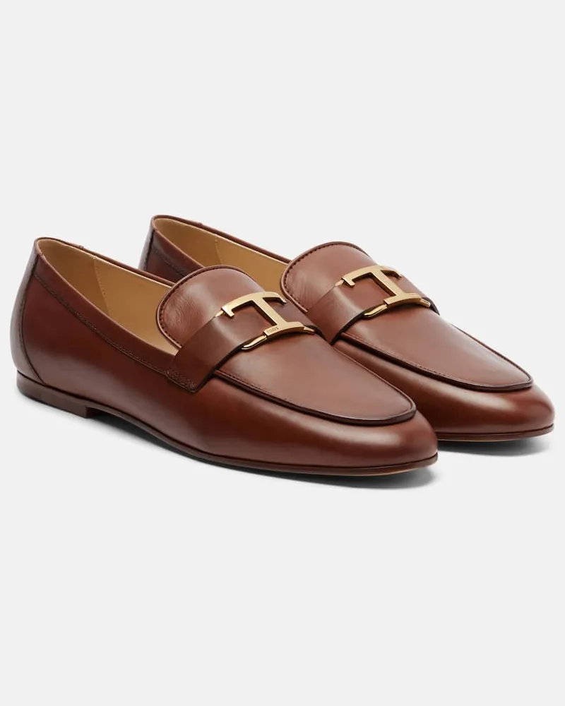 TOD'S Mocassini T Timeless in pelle Marrone