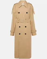 Burberry Trench in gabardine di cotone Beige