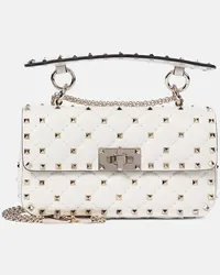 Valentino Garavani Borsa Rockstud Spike Small in pelle Bianco