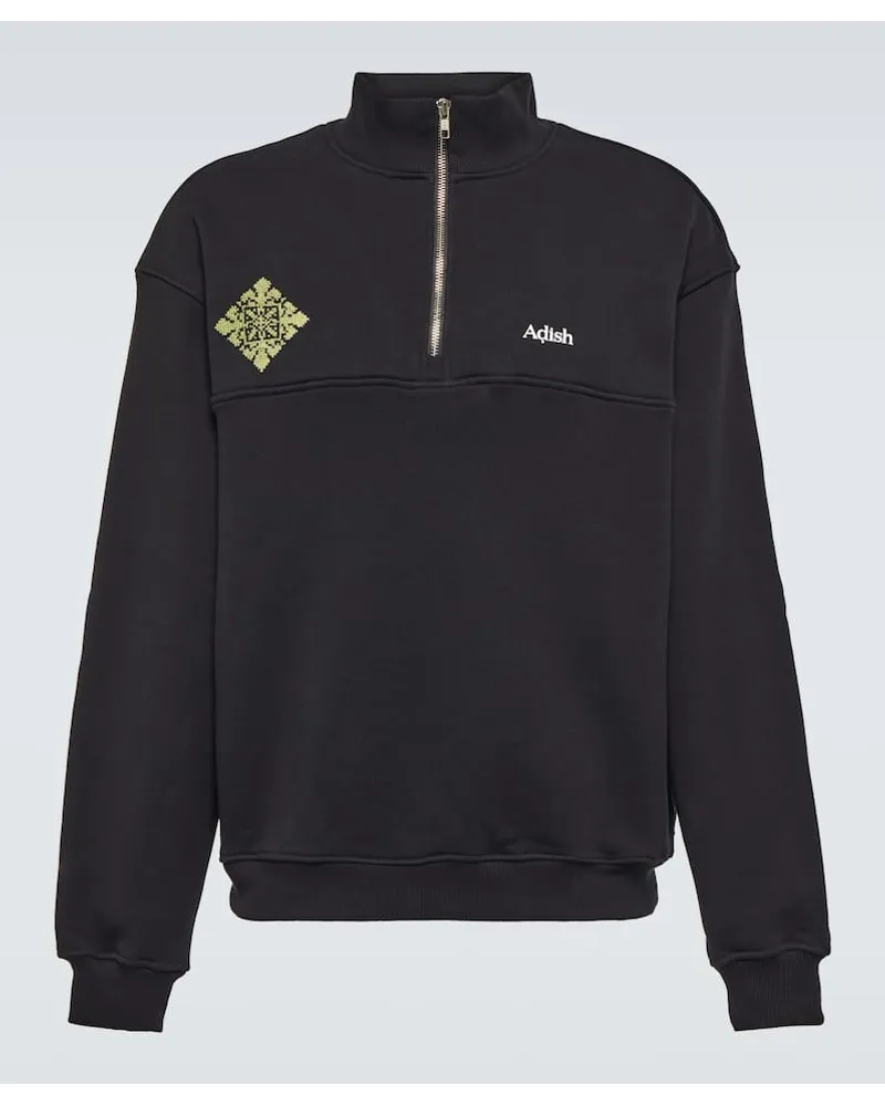 ADISH Felpa in jersey di cotone con logo Nero
