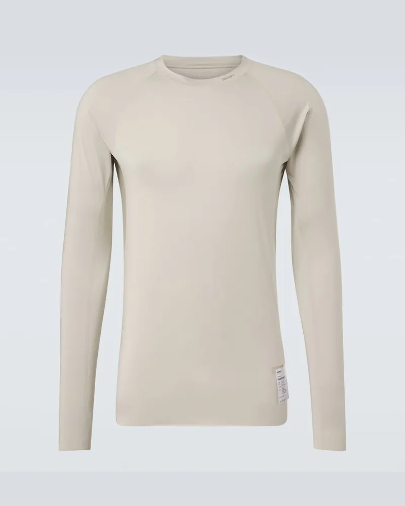 Satisfy T-shirt Heatcrush in tessuto tecnico Bianco