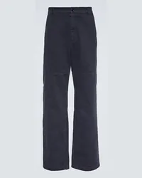 Dolce & Gabbana Pantaloni regular in cotone Blu