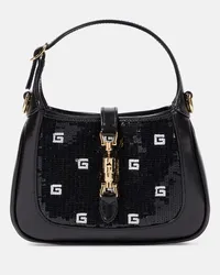 Gucci Borsa a spalla Jackie 1961 Mini con paillettes Nero