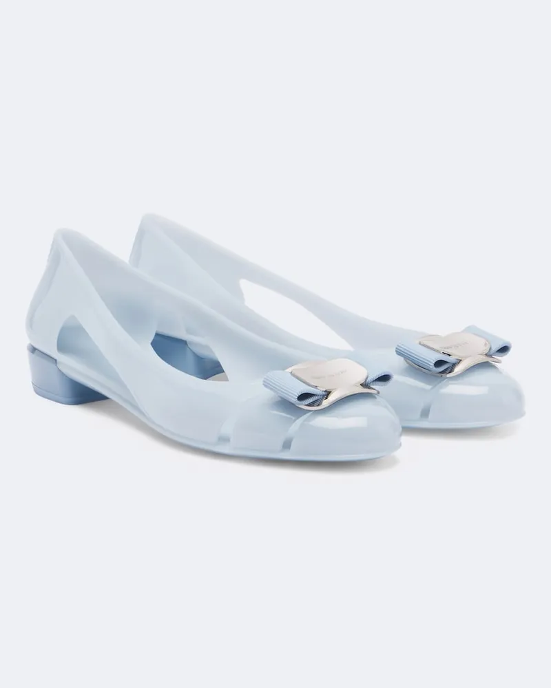 Ferragamo Ballerine Nara Blu