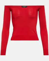 Dolce & Gabbana Pullover cropped Portofino Rosso