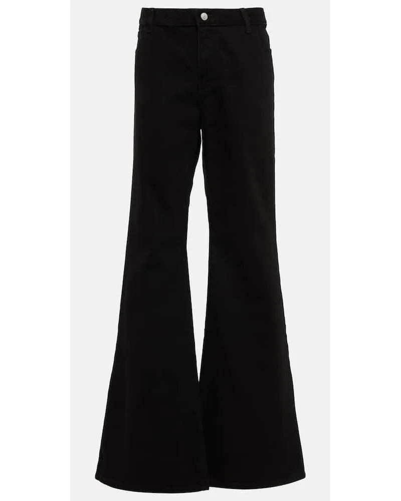 Magda Butrym Jeans flared a vita bassa Nero