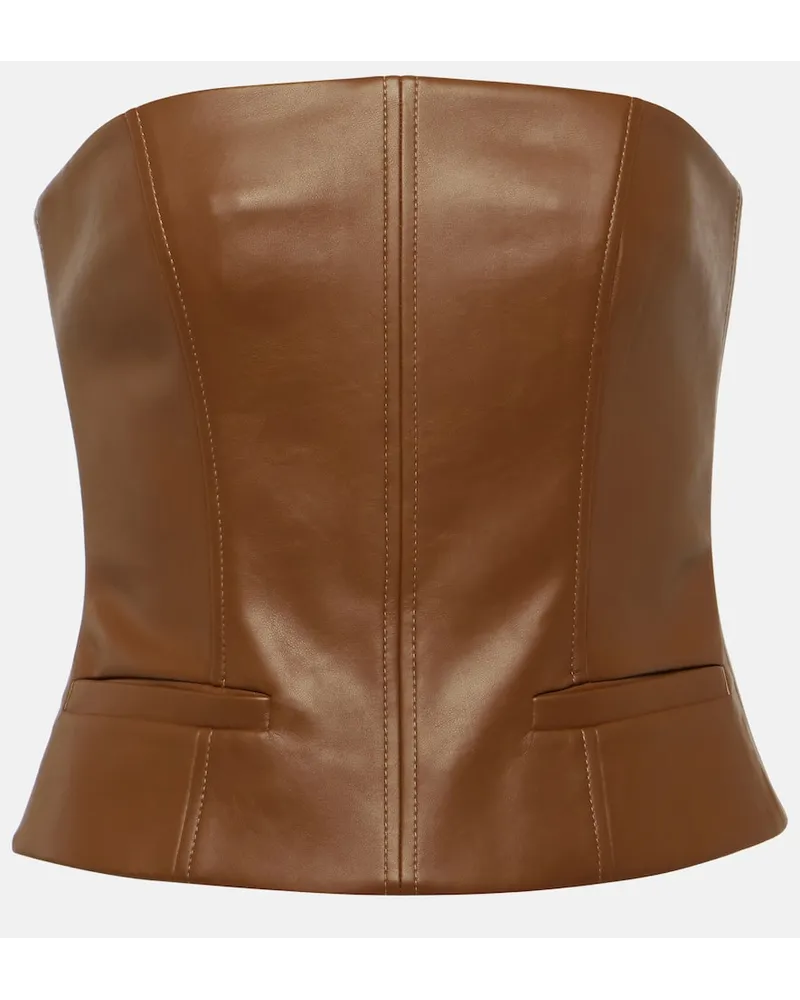 Aya Muse Top bustier Marrone