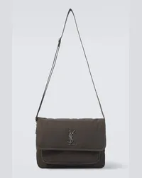 Saint Laurent Borsa a spalla Niki in canvas Verde