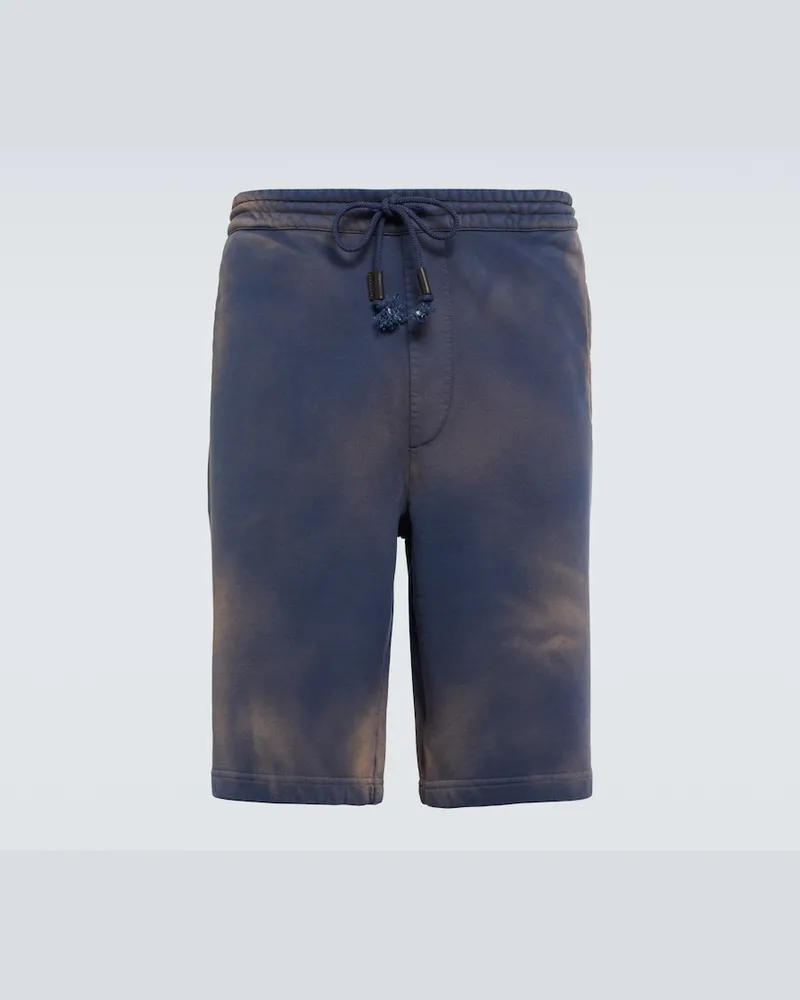 Loewe Shorts in jersey di cotone Blu