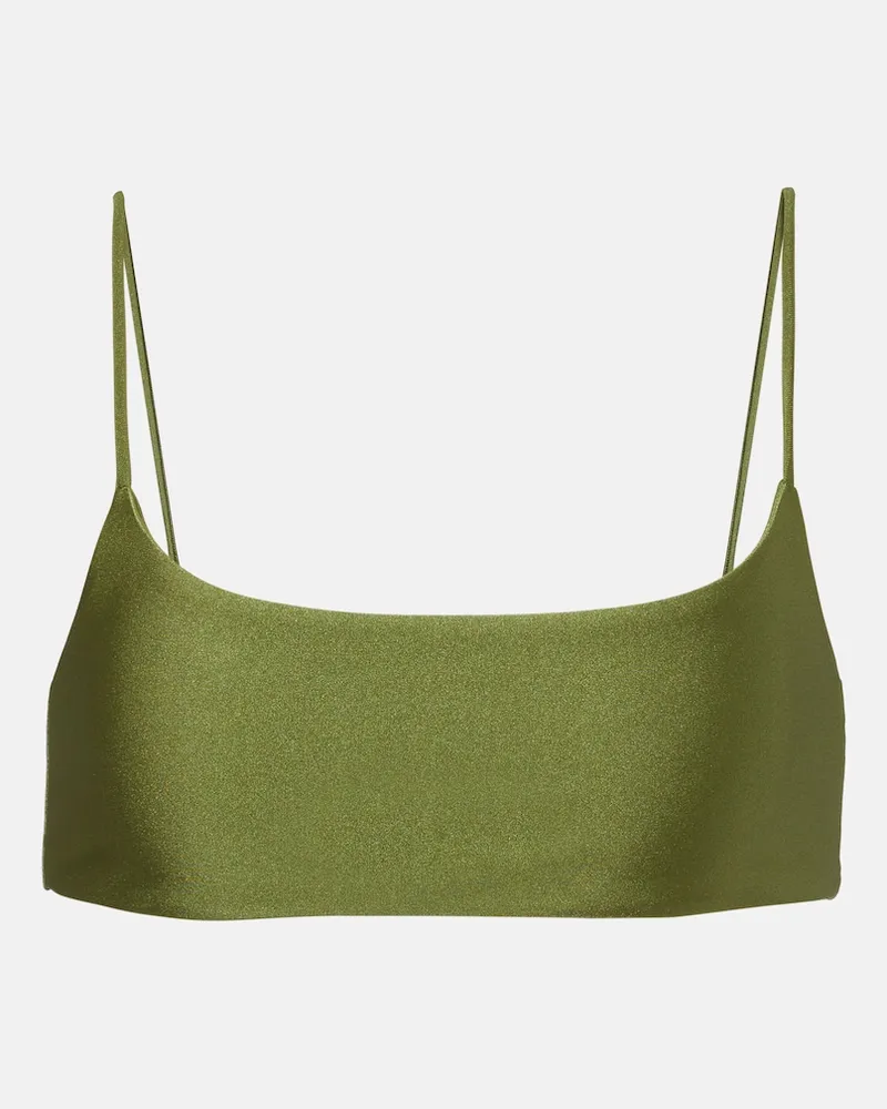 JADE SWIM Top bikini Muse Scoop Verde