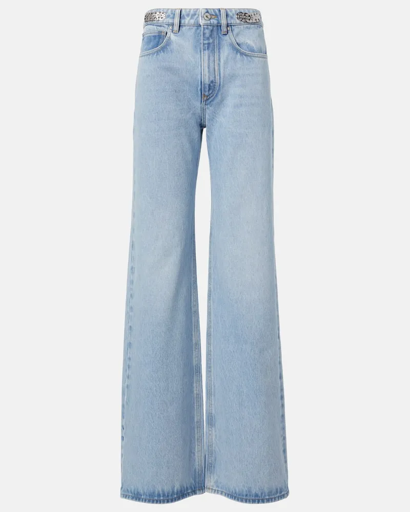 Paco Rabanne Jeans a gamba larga e vita alta Blu