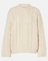 Brunello Cucinelli Pullover in lana e cashmere Beige