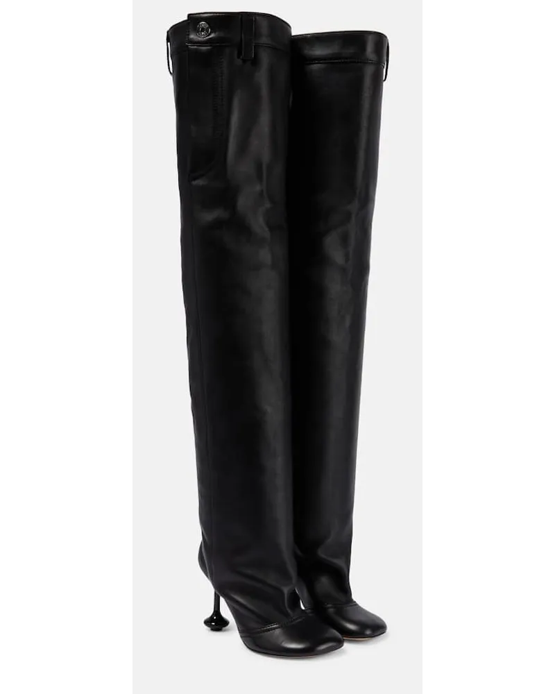 Loewe Stivali cuissardes Toy in pelle Nero