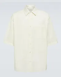 Christophe Lemaire Camicia oversize in misto cotone Giallo