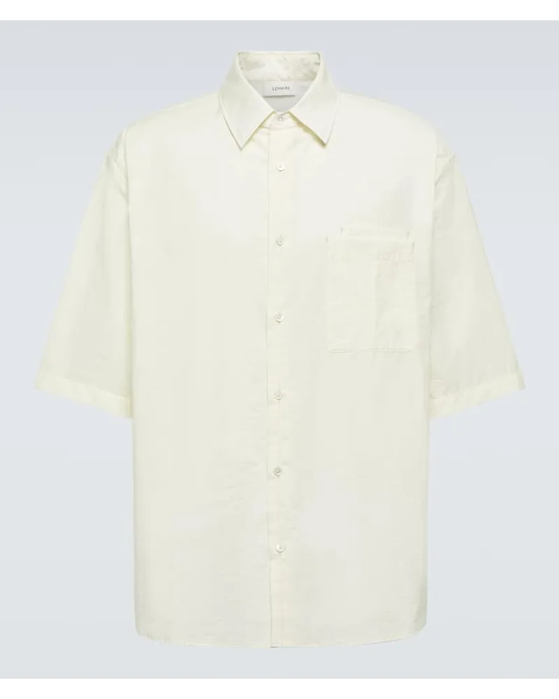 Christophe Lemaire Camicia oversize in misto cotone Giallo