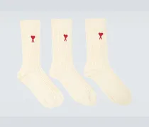 Set di 3 calzini Ami de Coeur in misto cotone