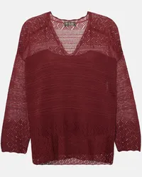 Loro Piana Pullover Molokai in cotone Rosso