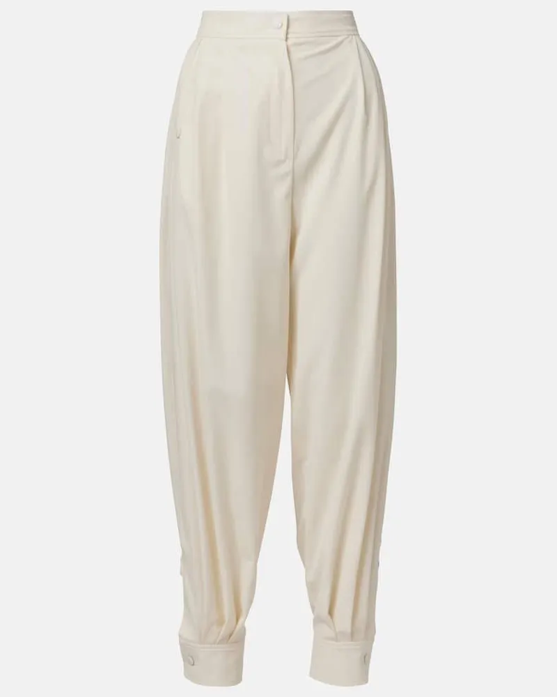 Max Mara Pantaloni Coccole in cotone Bianco