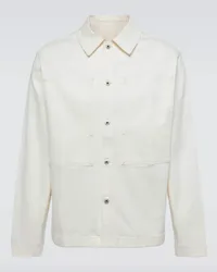 Kenzo Camicia di jeans con logo Bianco