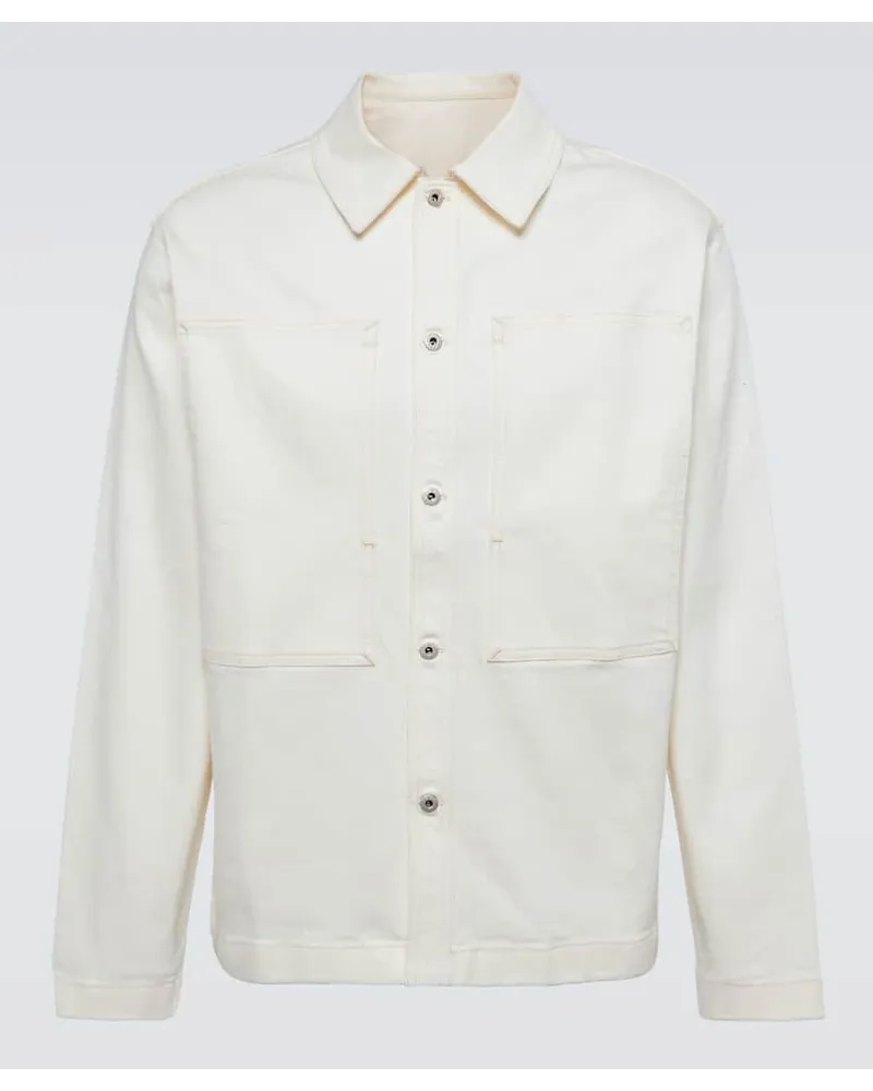 Kenzo Camicia di jeans con logo Bianco