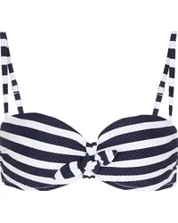 Heidi Klein Top bikini Bow a righe Blu