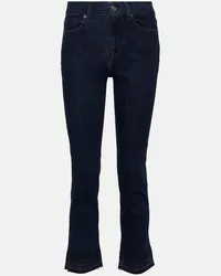 7 for all mankind Jeans The Straight Crop a vita media Blu